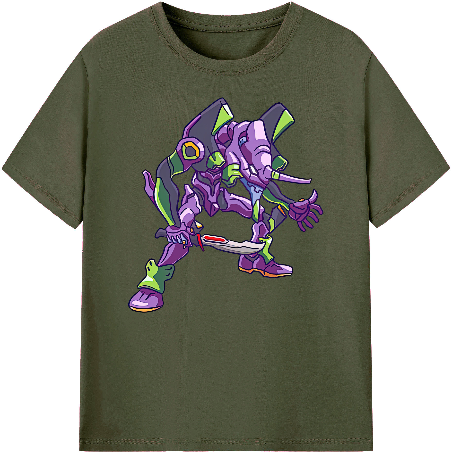 （画像用） EVA 新世紀エヴァンゲリオン 綿100％ メンズ半袖Tシャツ｜肌触りやわらか＆通気性